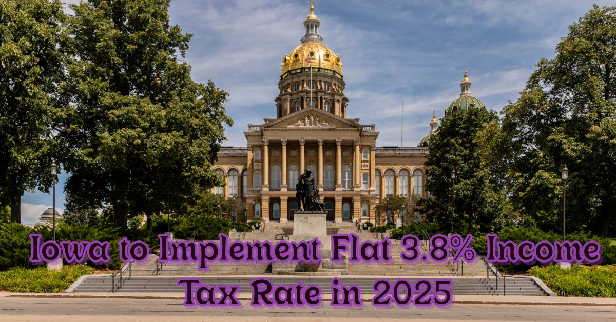 Iowa To Implement Flat 3.8 Tax Rate In 2025